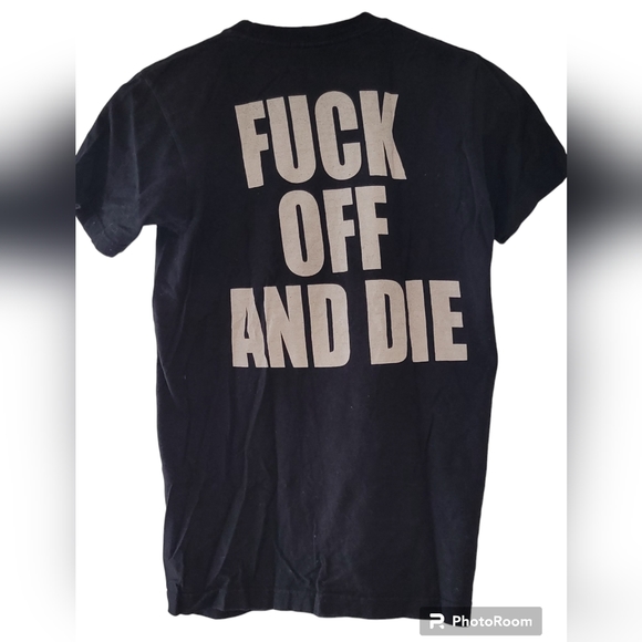 Black Tee Shirt, Size Small - Picture 2 of 4